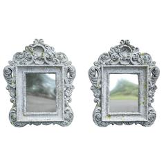 Unusual Pair of Cast Cement Frames 10