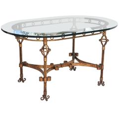 Gilded Iron Italian Center Table 6