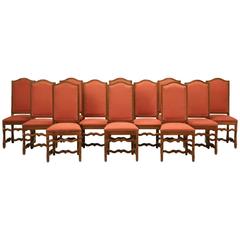 French Vintage Dining Chairs, Set of 12 9