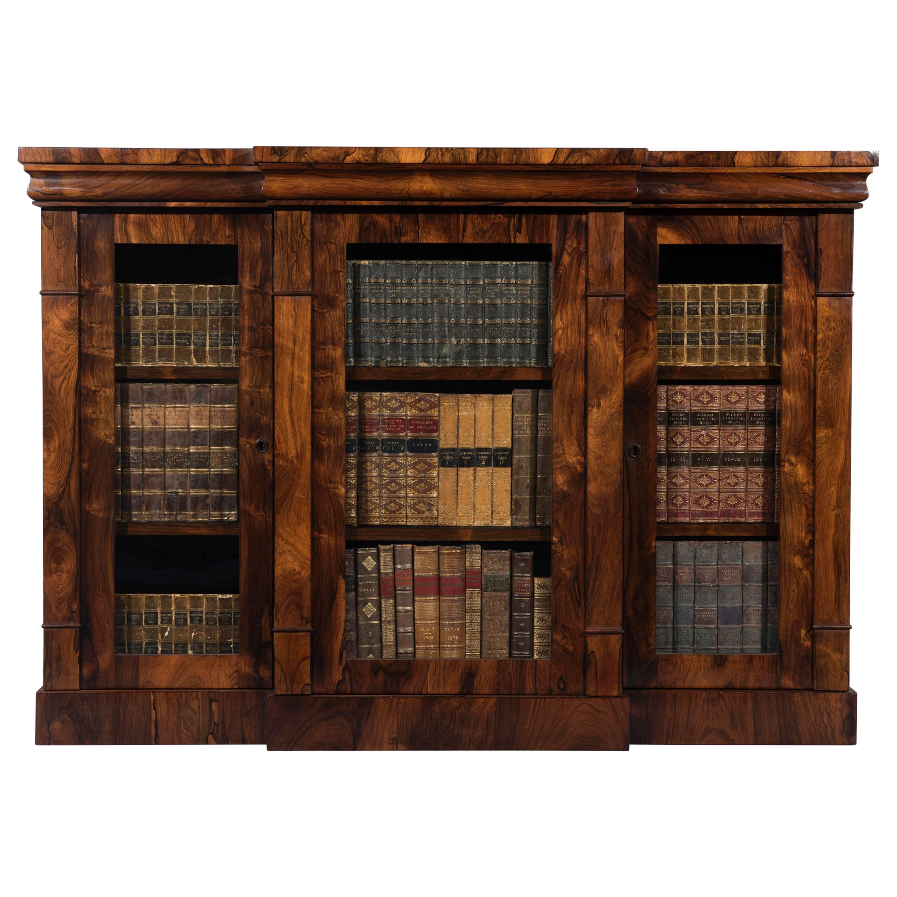 Late Regency George IV Three-Door Rosewood Cabinet