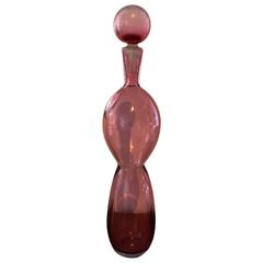 1950s Bottle and Stopper by Fulvio Bianconi