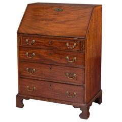 Small George III Mahogany Bureau Small George III Mahogany Bureau