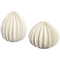 Used Bill Hudnut Duo of Ceramic Pods in White
