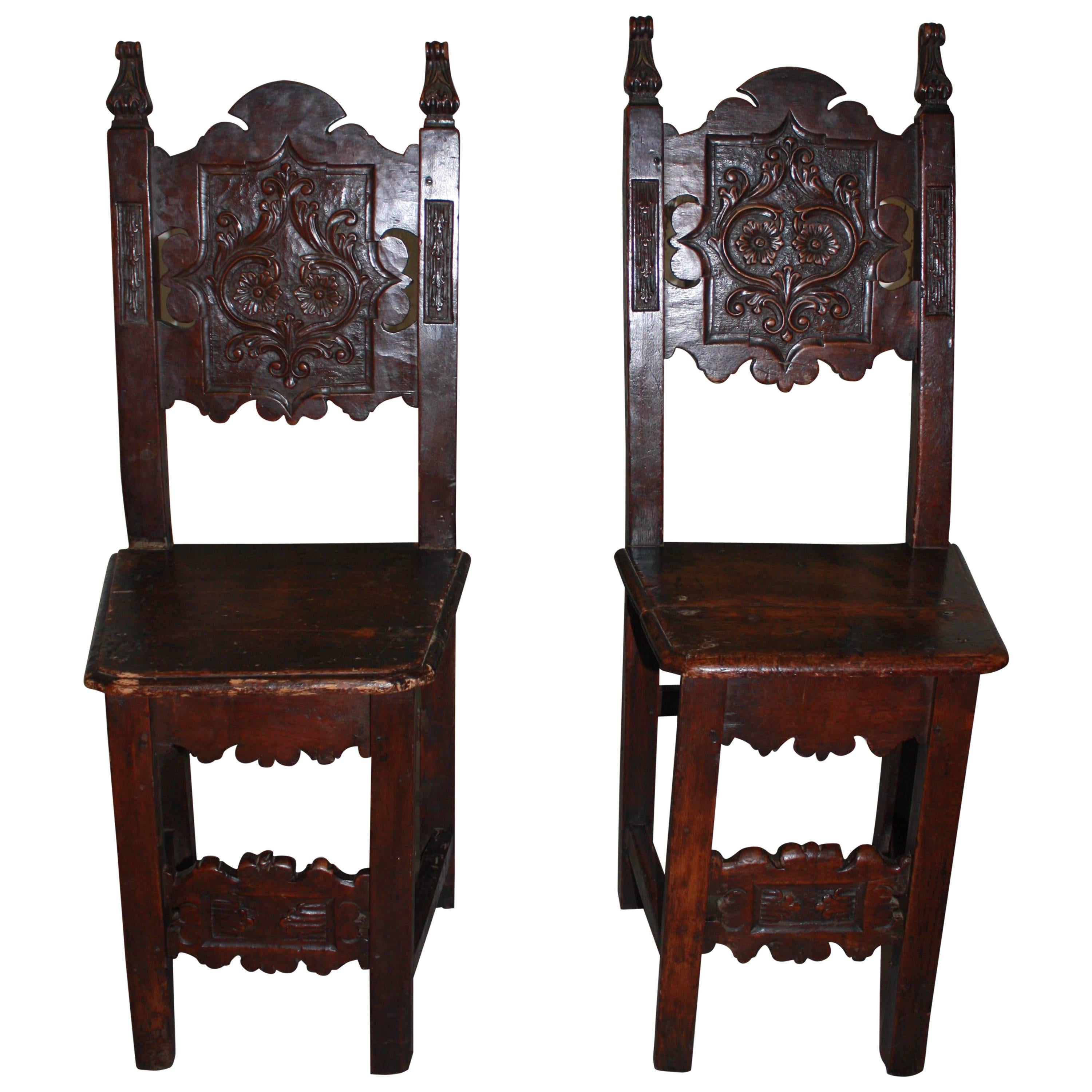 Pair of 17th Century French Chairs