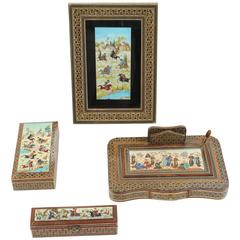 Micro Mosaic Inlaid Jewelry Boxes, Picture Frame, Desk Pen Holder 3