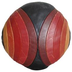 1970s Poltrona Frau Leather Pillow by Designer Silvio Russo, Italy