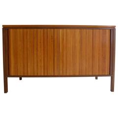 Edward Wormley Tambour Front Cabinet