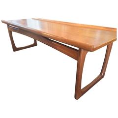 Huge 1960s Danish Teak Coffee Table 3