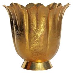 Gold Gilt Bronze Vase by Marie Zimmermann Model #76