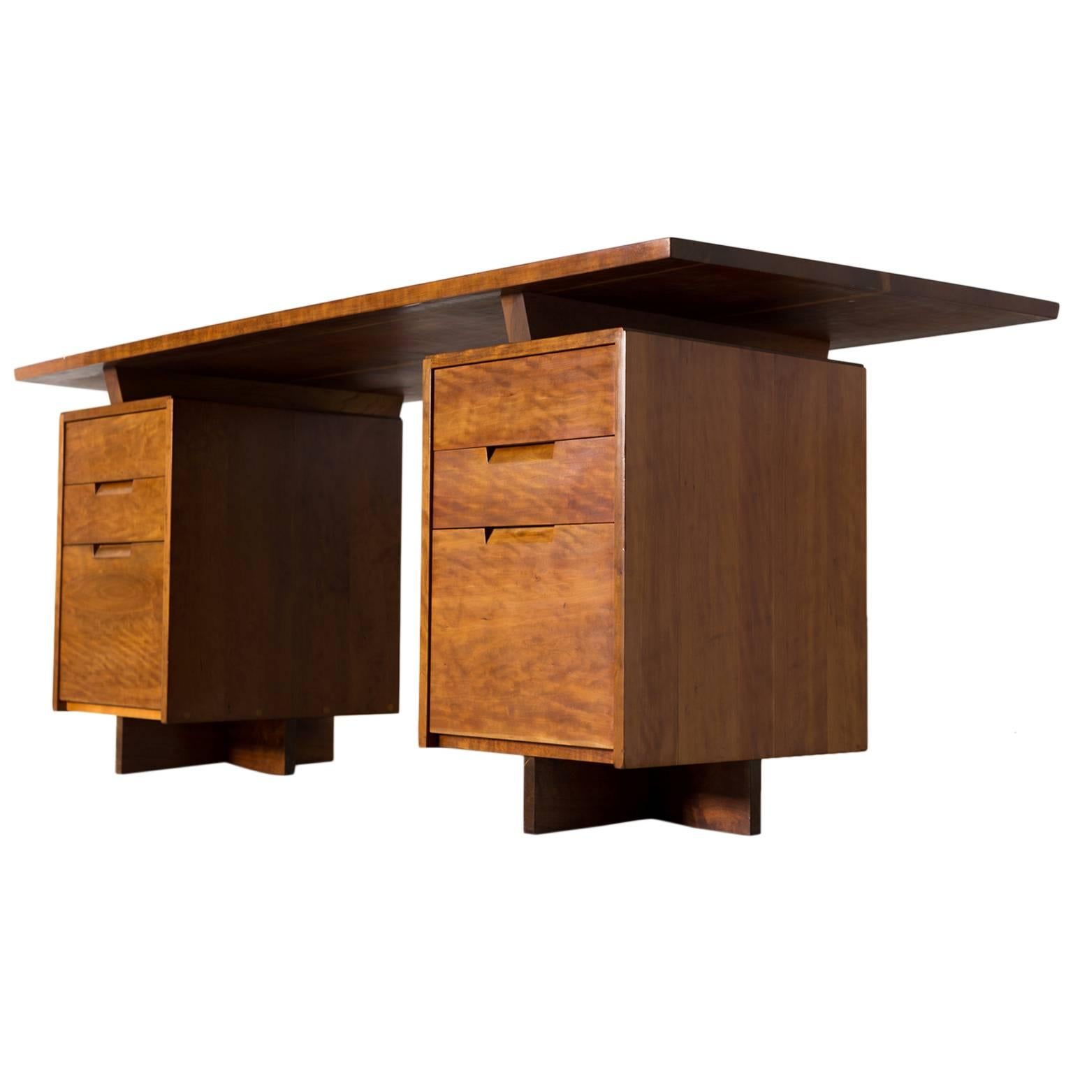 George Nakashima Double Pedestal Desk