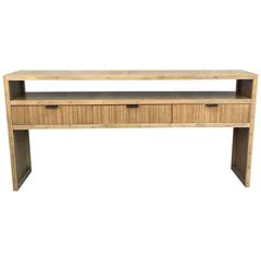 Solid Bamboo Console or Sofa Table