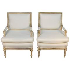 Pair of Vintage Chairs Newly Upholstered