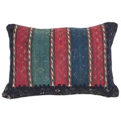 Antique Caucasian Kilim Flat Wove Pillow
