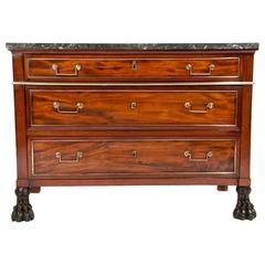 Quality Antique French Mahogany Commode, 18th Century