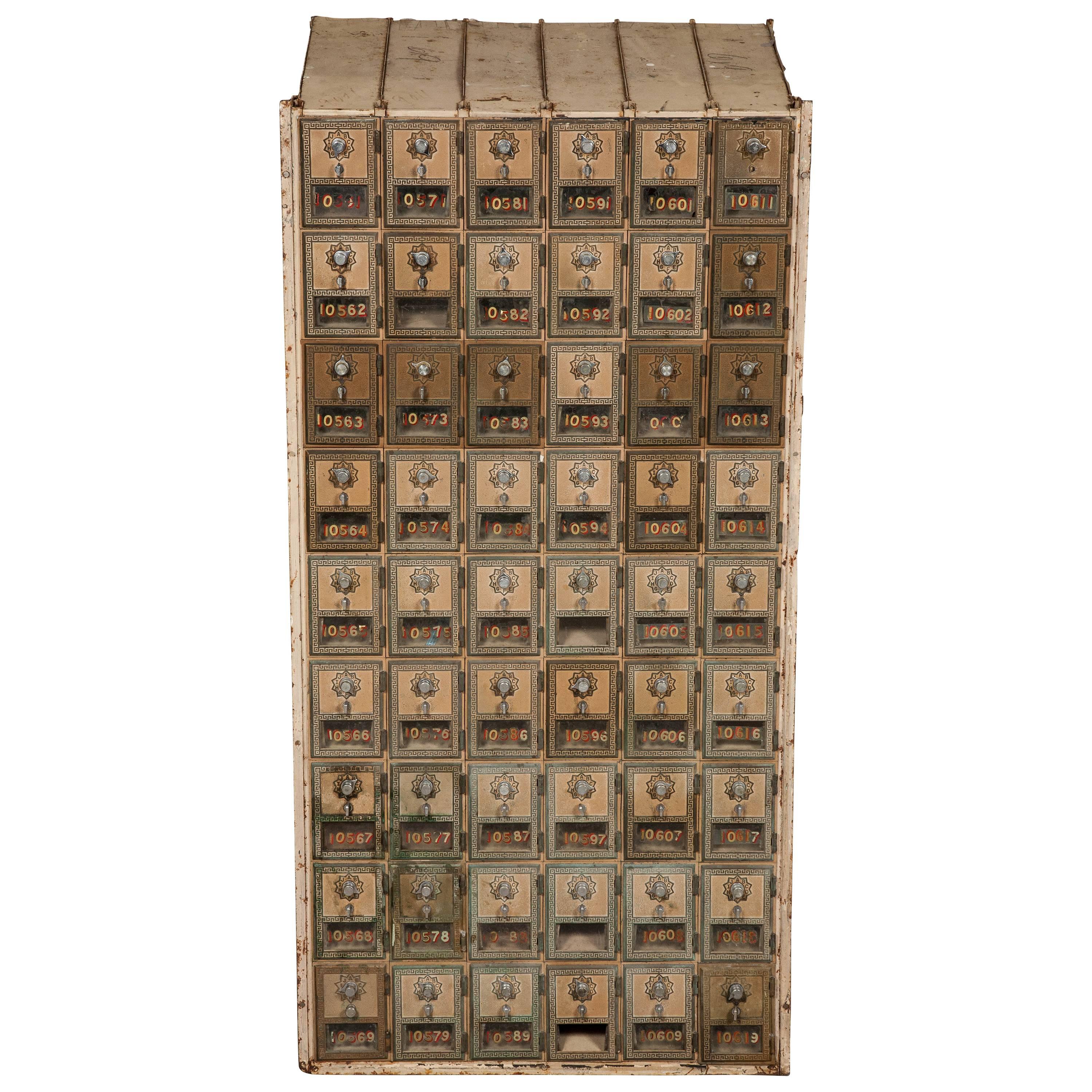 Antique US Post Office Mail Boxes