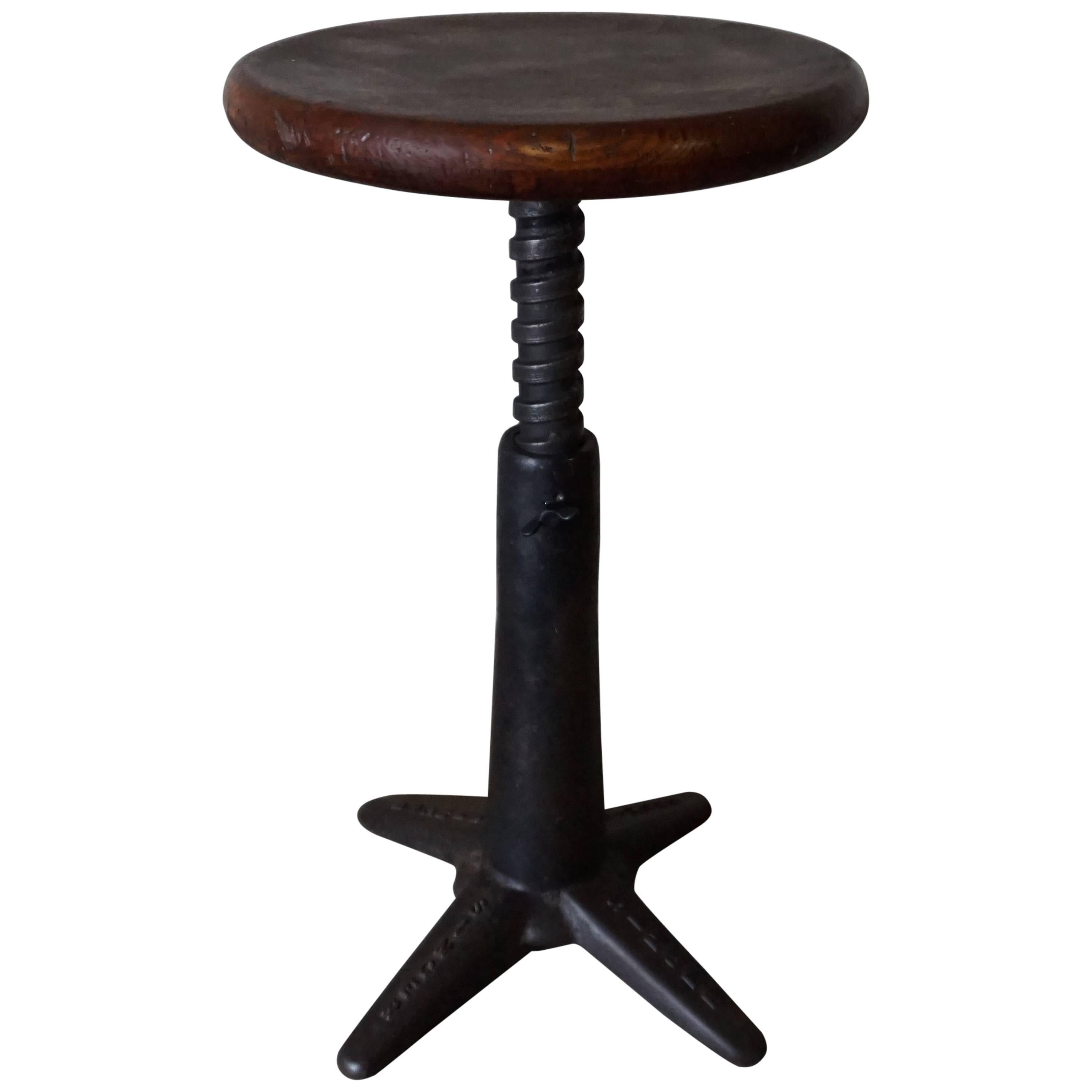 Industrial Factory Stool by Singer