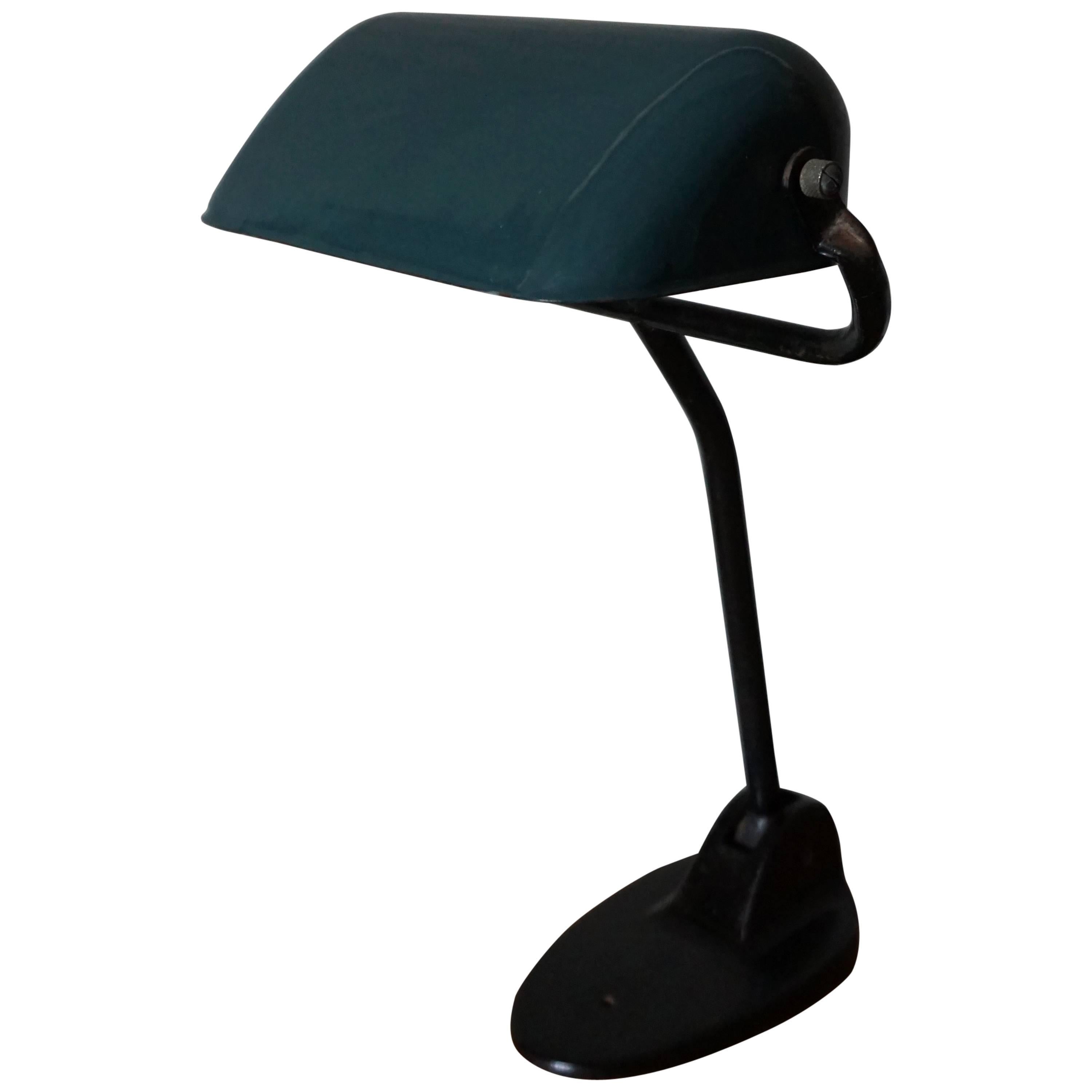 Art Deco Bankers Lamp, 1930s