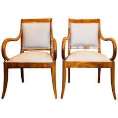 Pair of Fine Biedermeier Armchairs