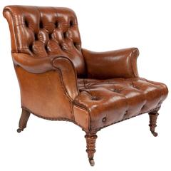 Victorian Leather Armchair Howard and Sons Design