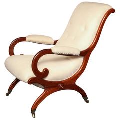 Early 19th Century Mahogany Encurule Armchair 10
