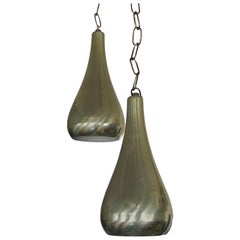 Pair of Tynell Style Pendant Lamps 