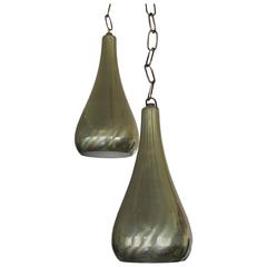 Pair of Tynell Style Pendant Lamps 9