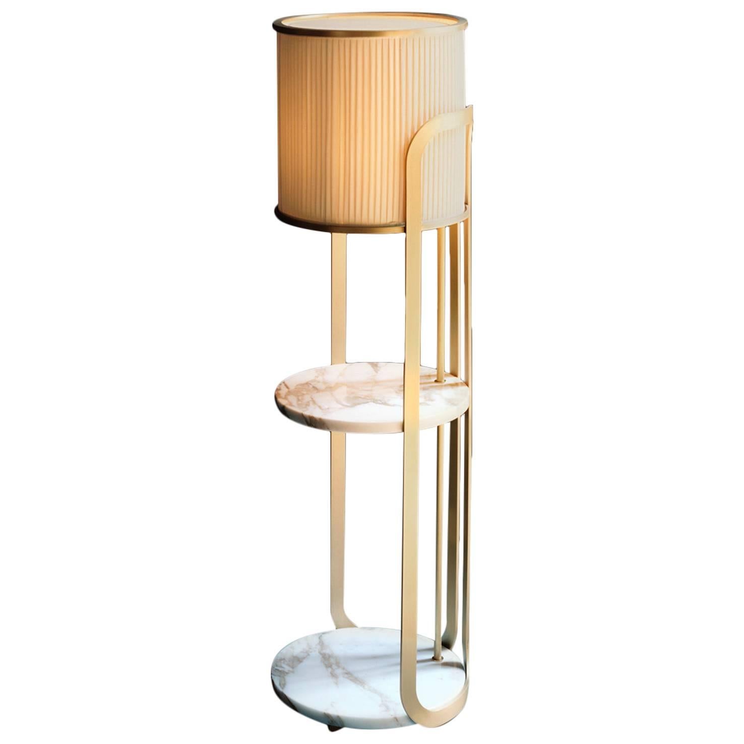 MEGAN  Lamp and side table by  Lazzarini & Pickering  For Sale