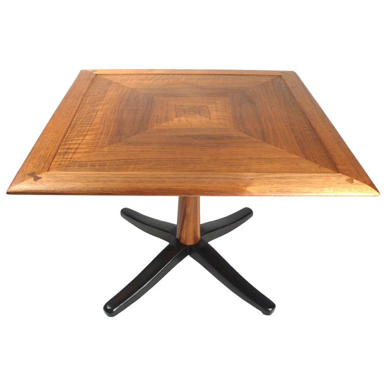 Solid Wood Occasional Table with Butterfly Joinery For Sale