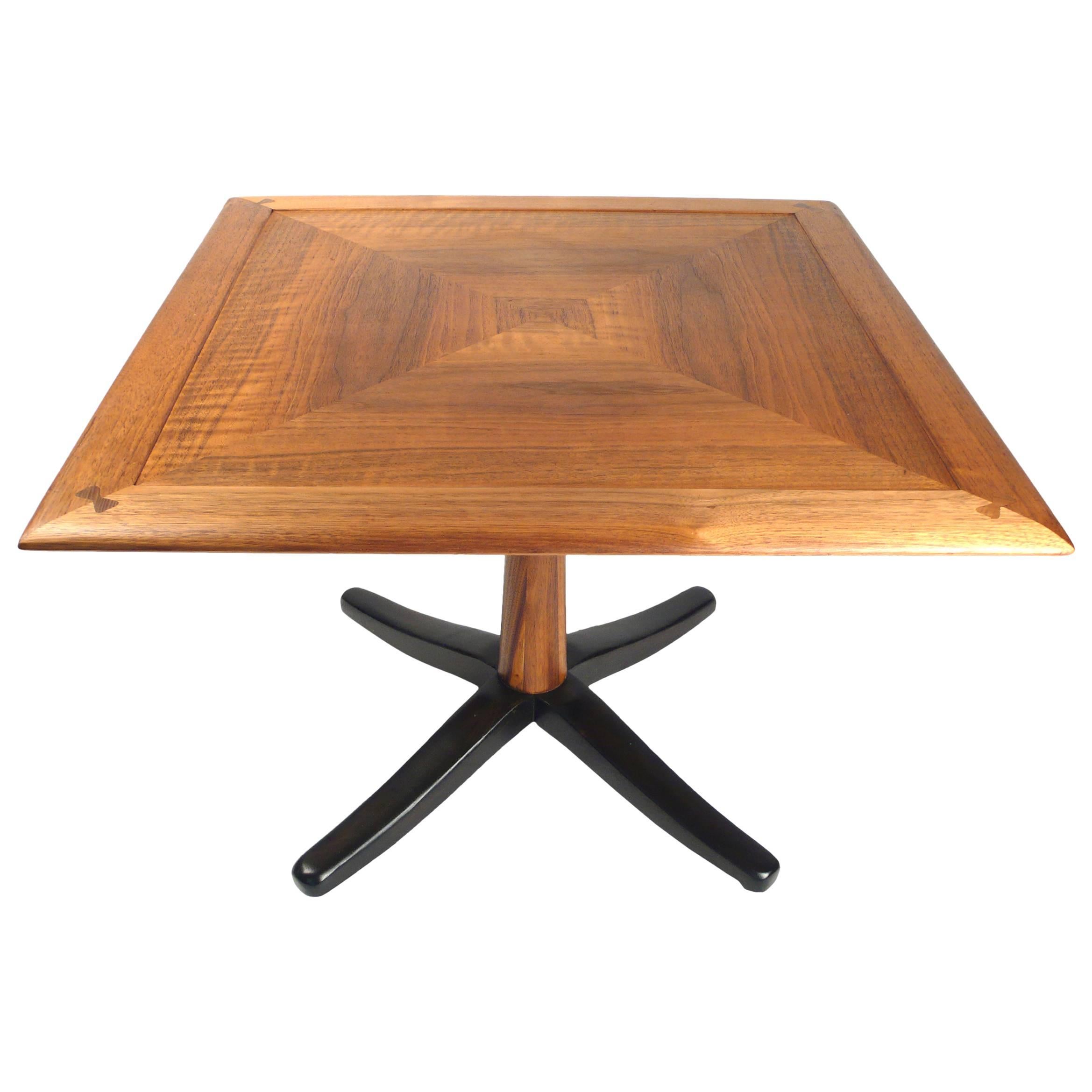 Solid Wood Occasional Table with Butterfly Joinery For Sale at 1stDibs