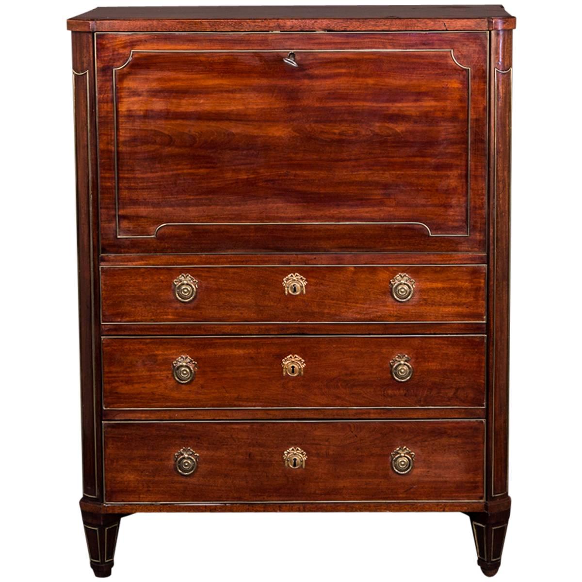 Secretary Swedish Gustavian Mahogany, Sweden