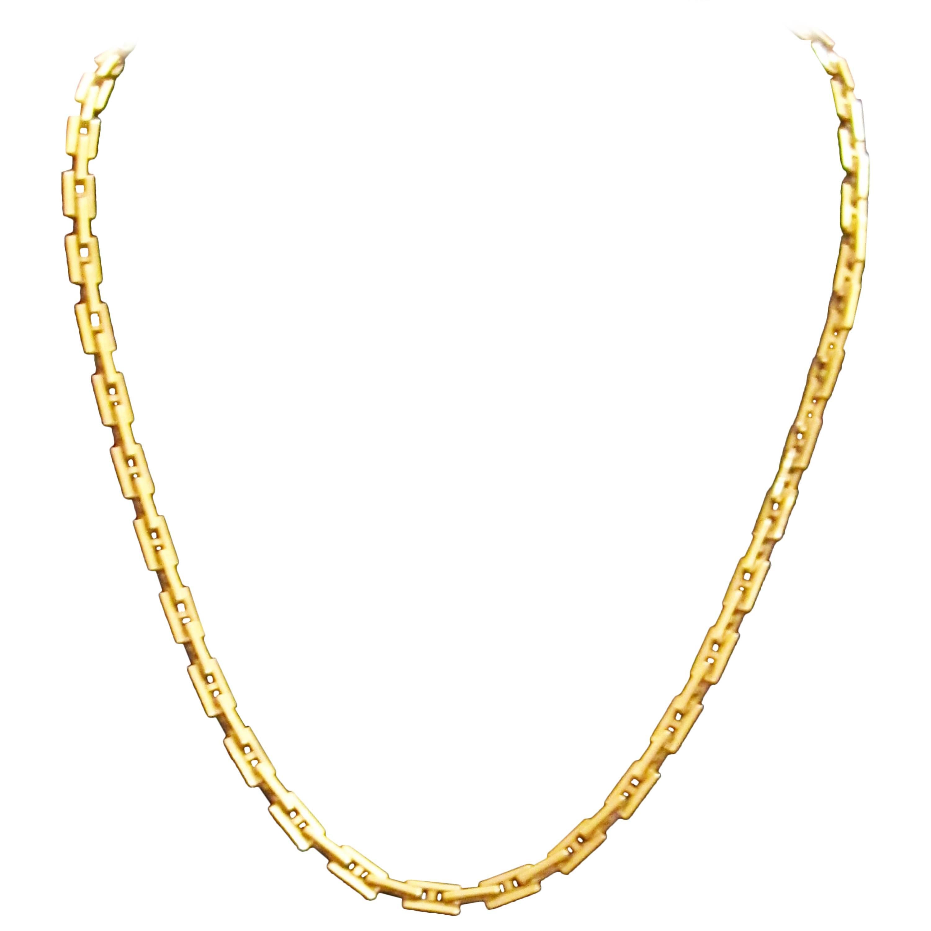 Hermès 'Hercules' 18 Karat Yellow Gold Necklace