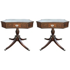 Vintage Pair of Octagonal End Tables