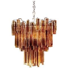 Murano Glass Chandelier Designed Venini for Camer