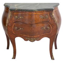 Louis XV Style Marble-Top Bombe Chest 3