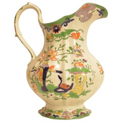 Antique Large Mason's Ironstone Pitcher