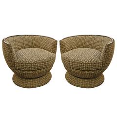 Pair of Teacup Swivel Chairs