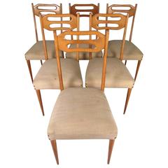 Set of Six Italian Modern Dining Chairs 10