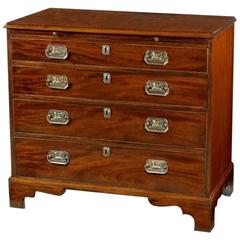 Georgian III Period Mahogany Straight Fronted Chest of Drawers