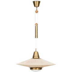 Hans Bergström Attributed Ceiling Lamp by Bergboms in Sweden