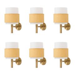 A Set of Six Wall Lamps by Uno & Östen Kristiansson
