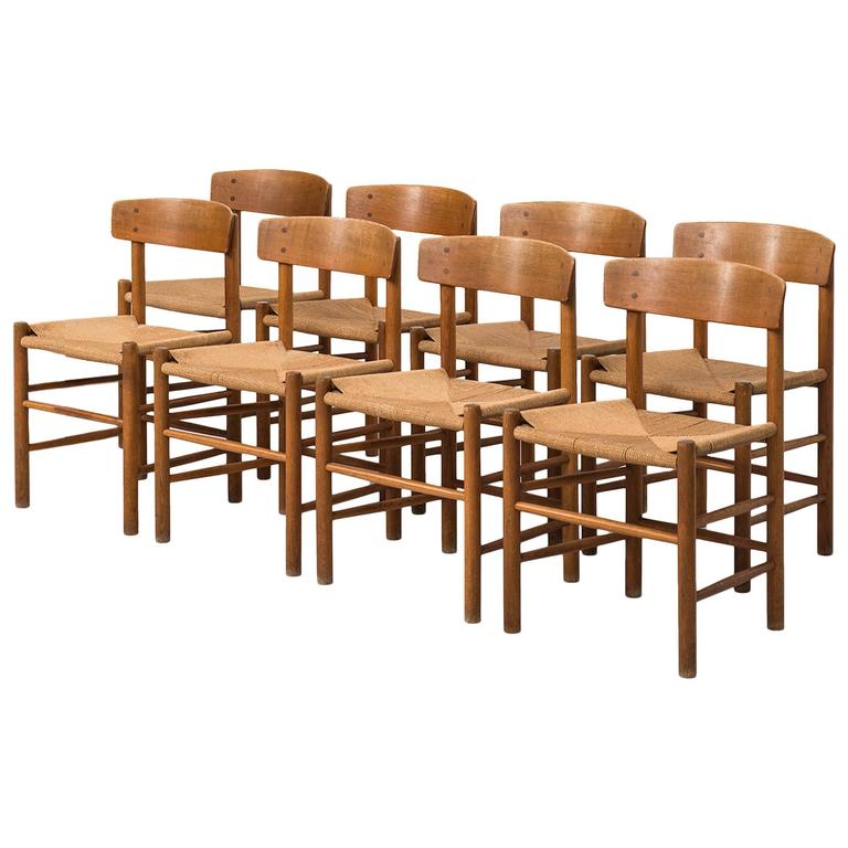 Børge mogensen shaker dining chairs by fdb møbler in denmark at 1stdibs Room møbler