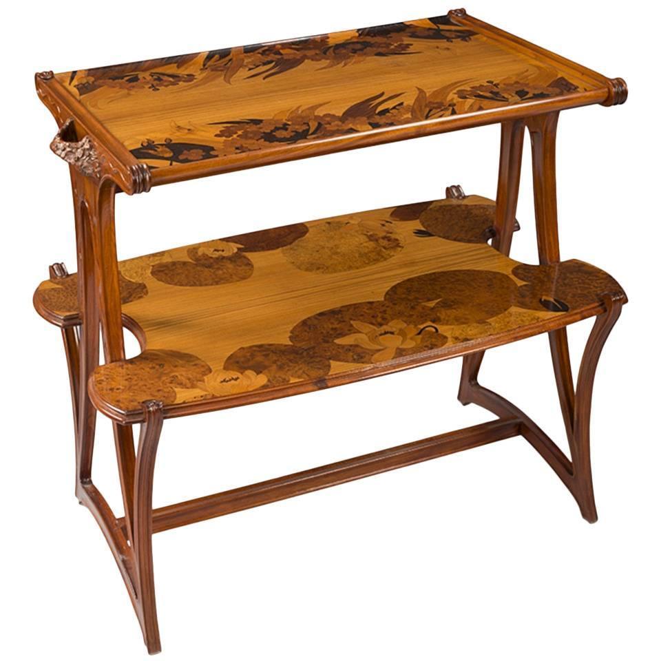 Louis Majorelle French Art Nouveau Wooden Tea Table At 1stdibs