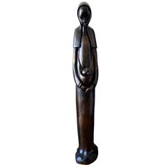Large Carved Wood Sculpture 1