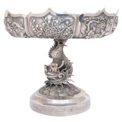 Chinese Export Silver Tazza 2