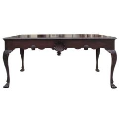 Elegant 19th Century Irish Table, Shell Motif