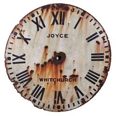 English Tole Clock Face