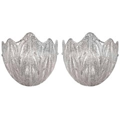 Pair of Modern Icy Sconces