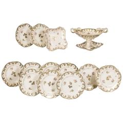Early 19th Century Rockingham Porcelain Dessert Service, circa 1835 3