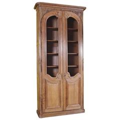 19th Century French Regence Oak Bookcase