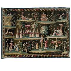 George I Chinoiserie Soho Tapestry by John Vanderbank
